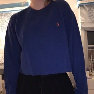 vintage ralph lauren cropped crew neck